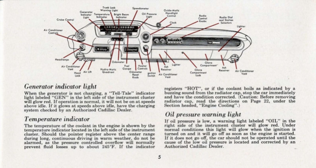 1960 Cadillac Eldorado Owners Manual Page 19